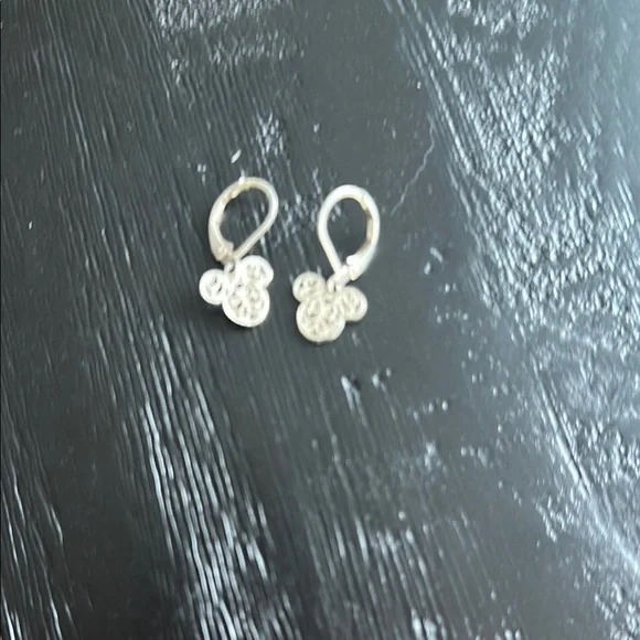 2/$20 Silver Mickey Minnie Mouse Earrings - Picture 2 of 4